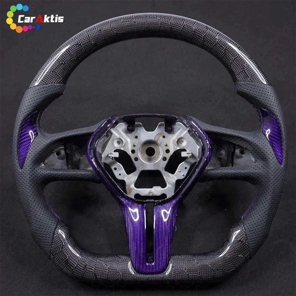 Honda Civic Custom LED RPM Carbon Fiber Steering Wheel