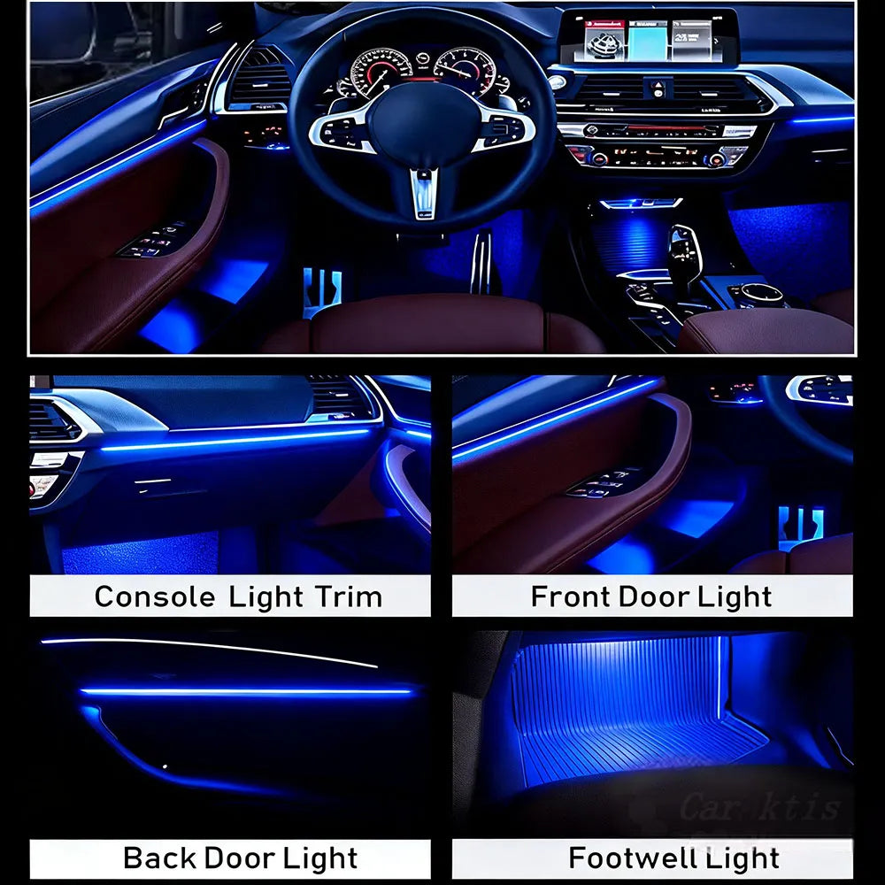 Multi-Color RGB Ambient Light for BMW X3 F25 X4 F26 2012-2017, Interior LED Strip Atmosphere Lamp