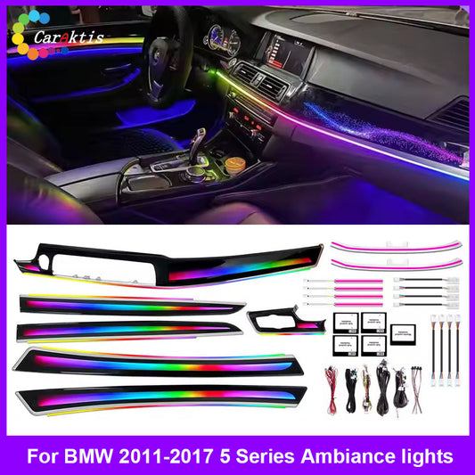 CarAktis Interior Atmosphere lamp For BMW 5 Series F10 F11 F18 2012-2017 Dashbaord Lighting Ambient Lighting Kit