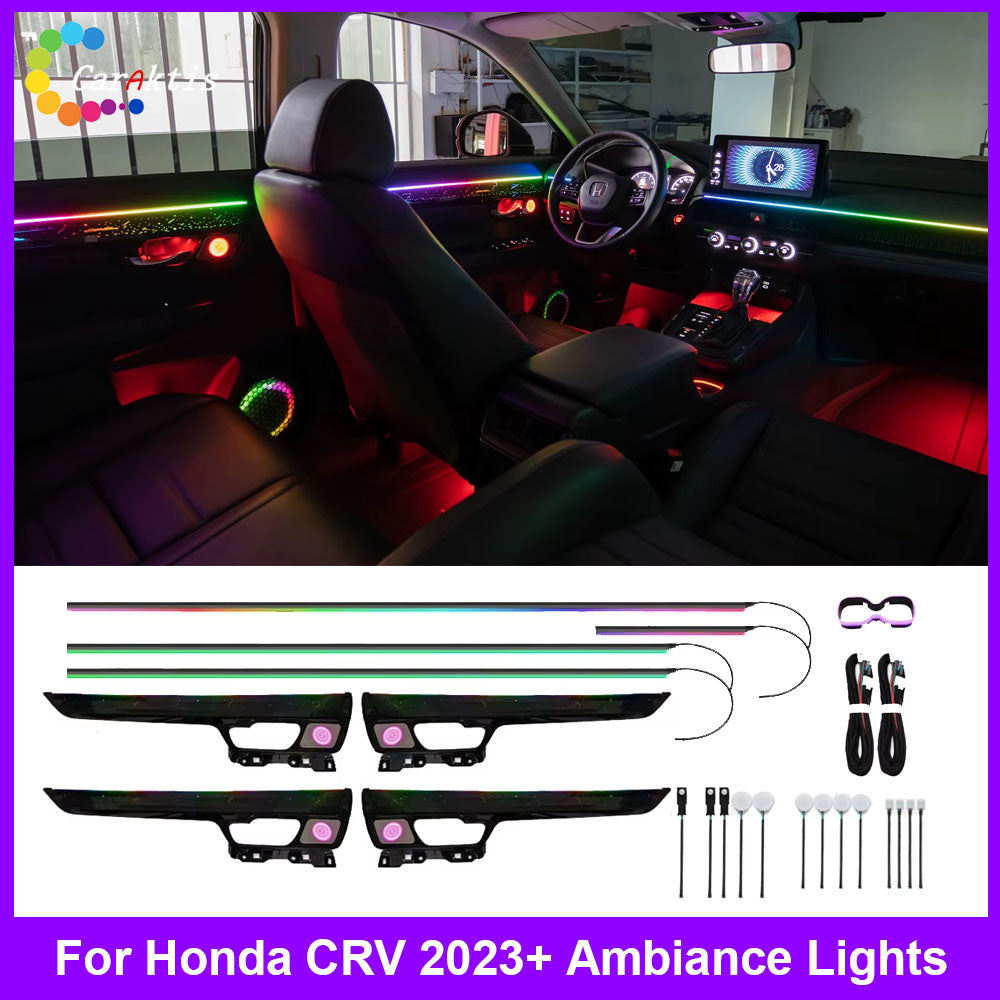 For Honda CRV 2023-2024 Active Dynamic Atmosphere Light Interior Trim Set Atmosphere Ambient Light Car Ambient Light Kit