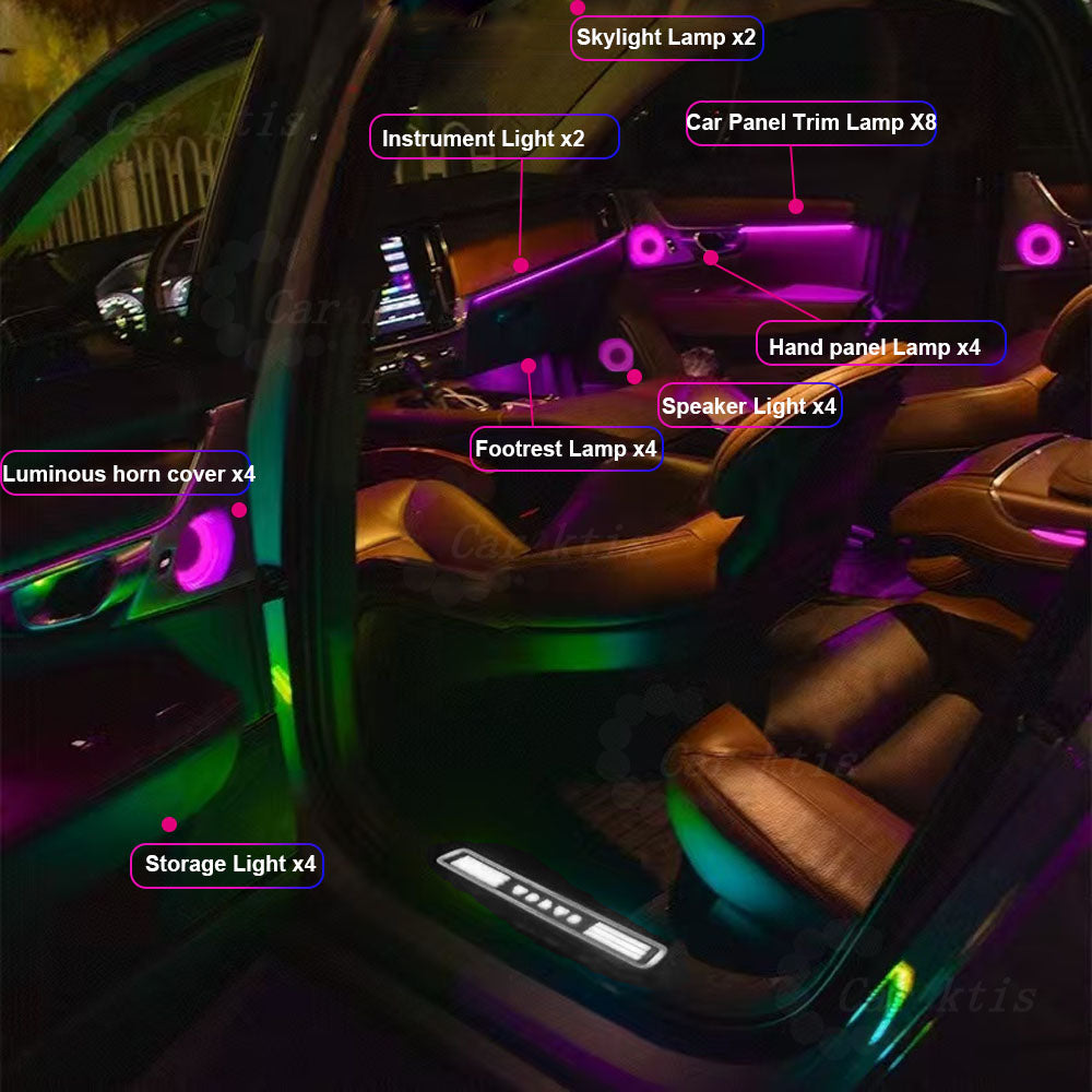 CarAkits LED Ambient Light For Volvo XC90 2015-2025 Dynamic Lighting Automotive Interior Atmosphere kit