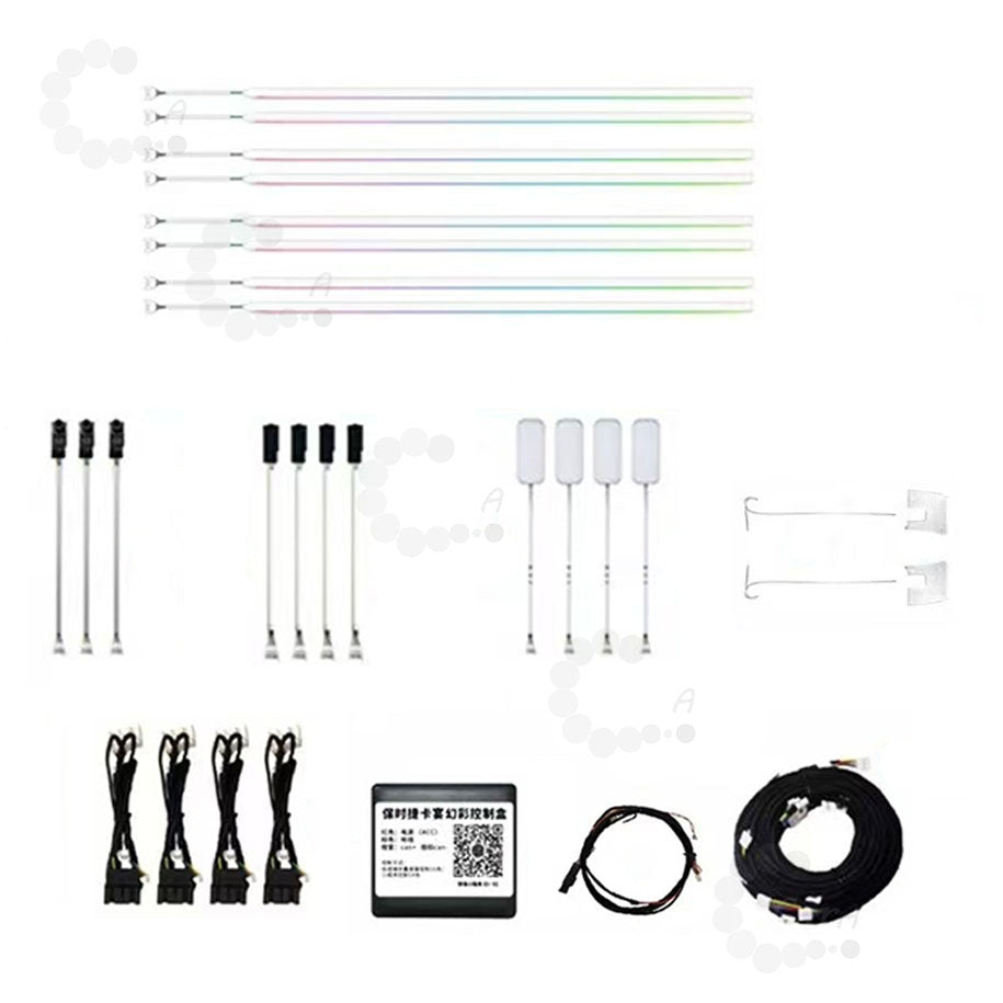 CarAkits Ambient Lighting LED Trim Panel For Porsche Cayenne 2018-2023 Interior Environment Atmosphere Light