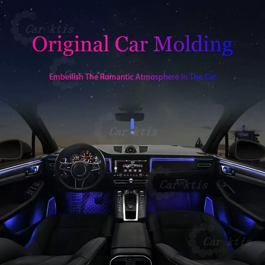 CarAkits Ambient Lighting LED Trim Panel For Porsche Cayenne 2018-2023 Interior Environment Atmosphere Light