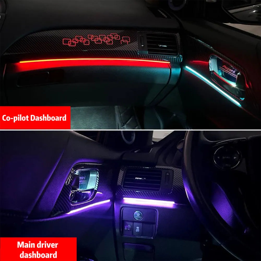 Honda Accord (2013-2017) 9th Gen Active Ambient Lighting Kit - 1:1 OEM Replacement, APP Control & Dynamic Sync