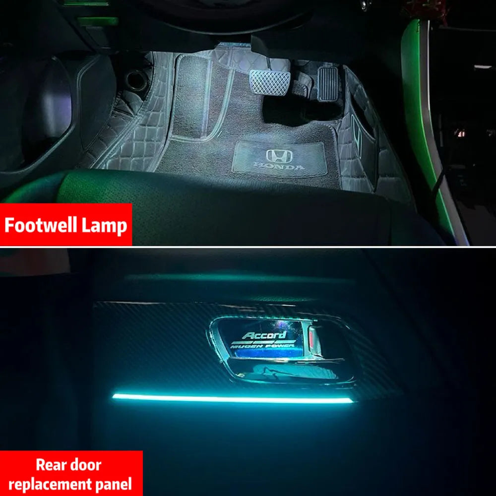 Honda Accord (2013-2017) 9th Gen Active Ambient Lighting Kit - 1:1 OEM Replacement, APP Control & Dynamic Sync