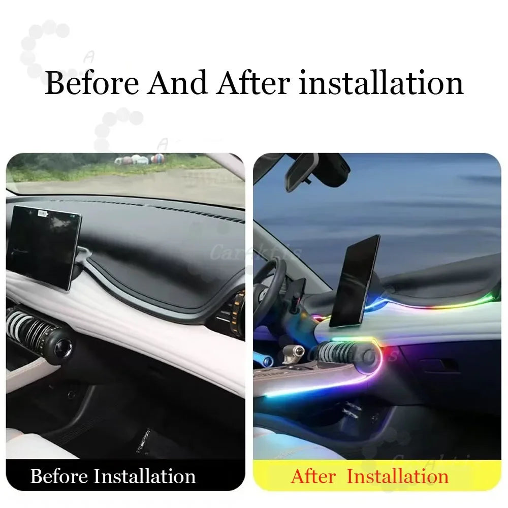 CarAkits Ambient Lighting Led Upgrade For BYD Yuan Plus 2022-2023 Dynamic Lighting Car Interior Decoration