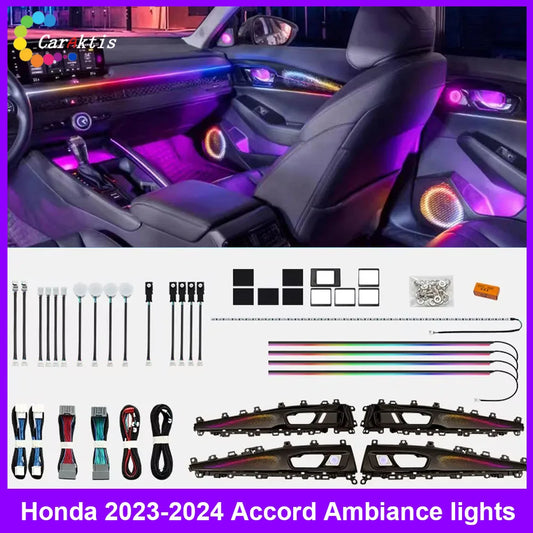 CarAkits Dynamic Ambient Light For Honda Accord/Inspire 2023-2024 11th Gen Interior LED Lighting Upgrade