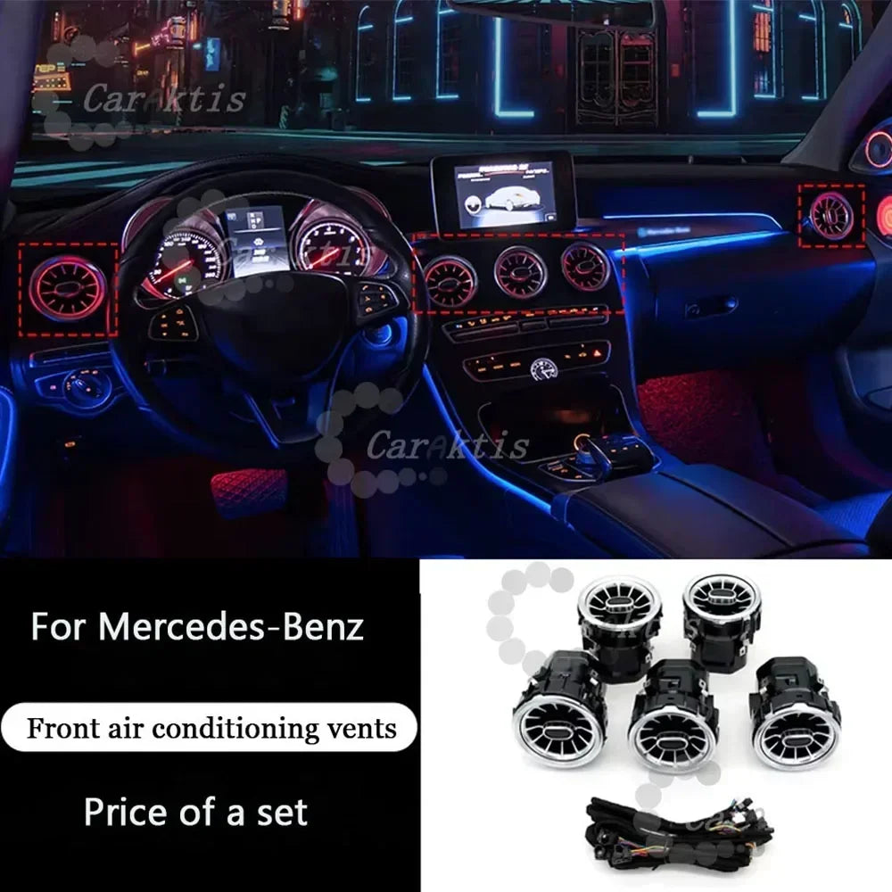 For Mercedes 2013-2019 CLA W117 W156 W176 W246 64 Colors Ambient Lights Interior Ambient Lights