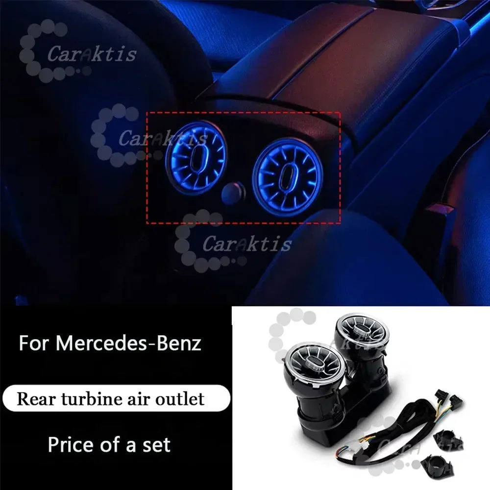 CarAkits 64 Colors LED Ambient Light For Mercedes-Benz W177 W118 W247 A/B/CLA 2020-2024 Automotive Interior Decoration