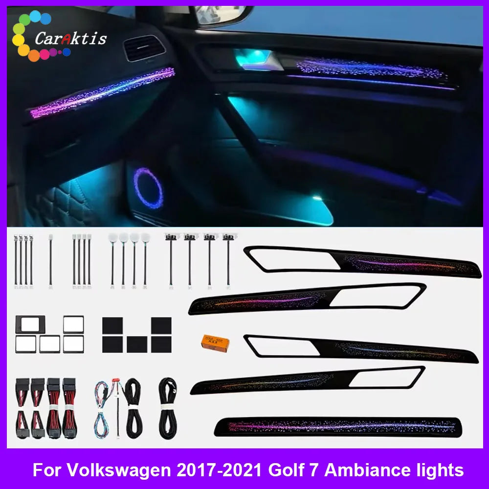 CarAkits LED Ambient Light Symphony For Volkswagen Golf 7 2017-2021 Dynamic Interior Lighting