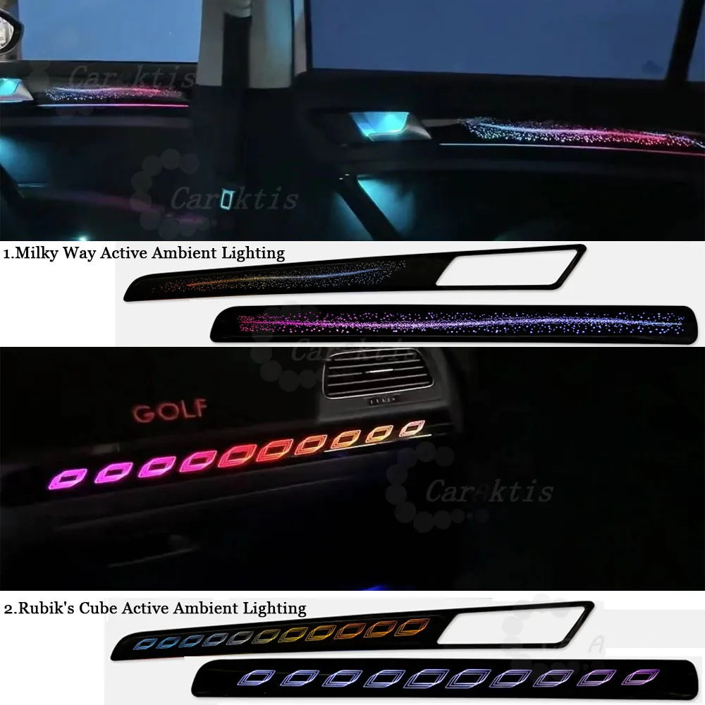 CarAkits LED Ambient Light Symphony For Volkswagen Golf 7 2017-2021 Dynamic Interior Lighting