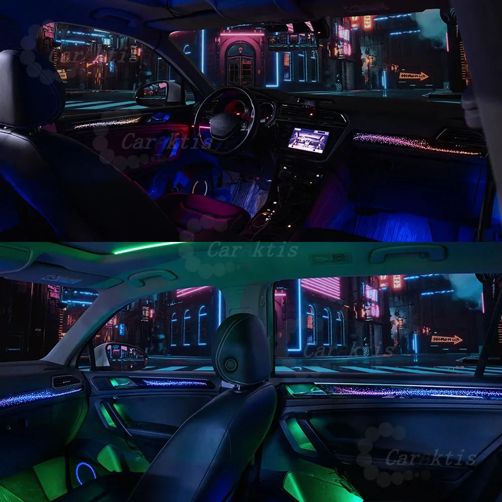 CarAkits LED Ambient Light Kit For Volkswagen Tiguan L 2017-2021 Interior Lighting Upgrade Accessories