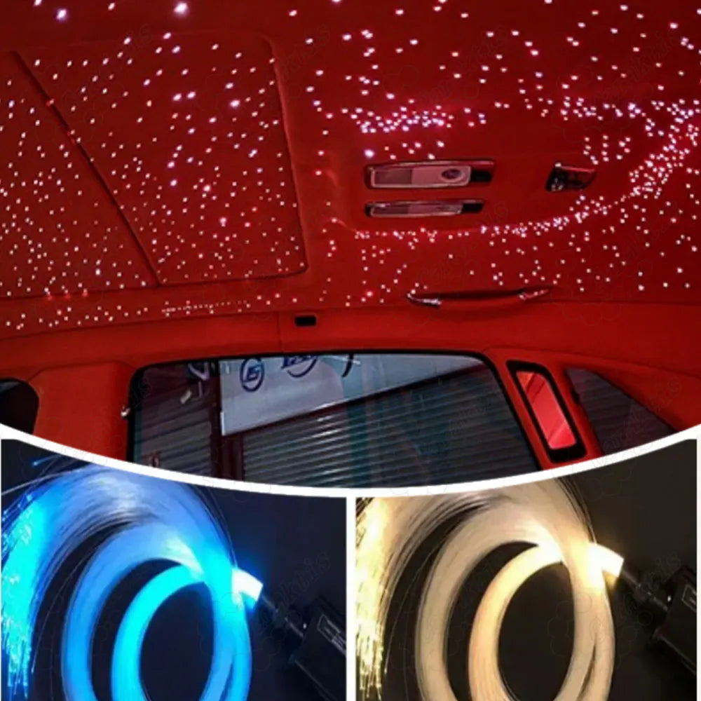 Car Panoramic Sunroof New Universal Automotive Parts Romantic Sunroof Fiber Optic Starry Sky Ceiling Colorful +Meteor