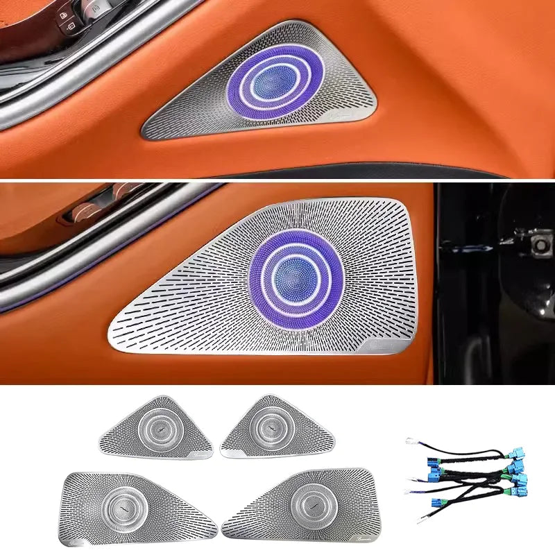 64 Colors LED For Mercedes-Benz S-class W223 2021-2024 S400 S450L S480 S500 S580 Ambient Light