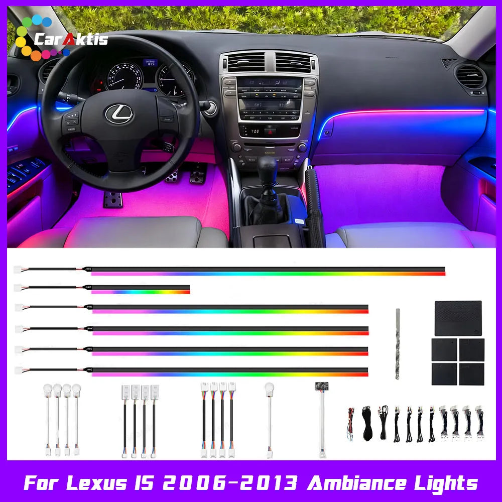 Lexus IS (2006-2013) RGB Symphony Ambient Lighting - 64-Color Interior Dynamic LED Neon Kit