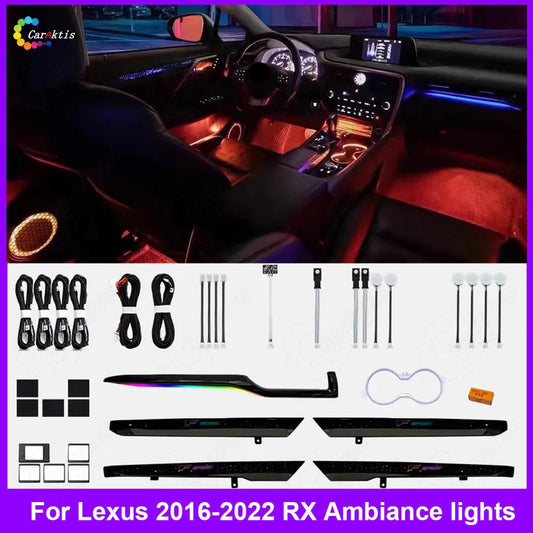 CarAkits Symphony LED Ambient Light For Lexus RX 2016-2021 Dynamic Lighting Interior Accessories
