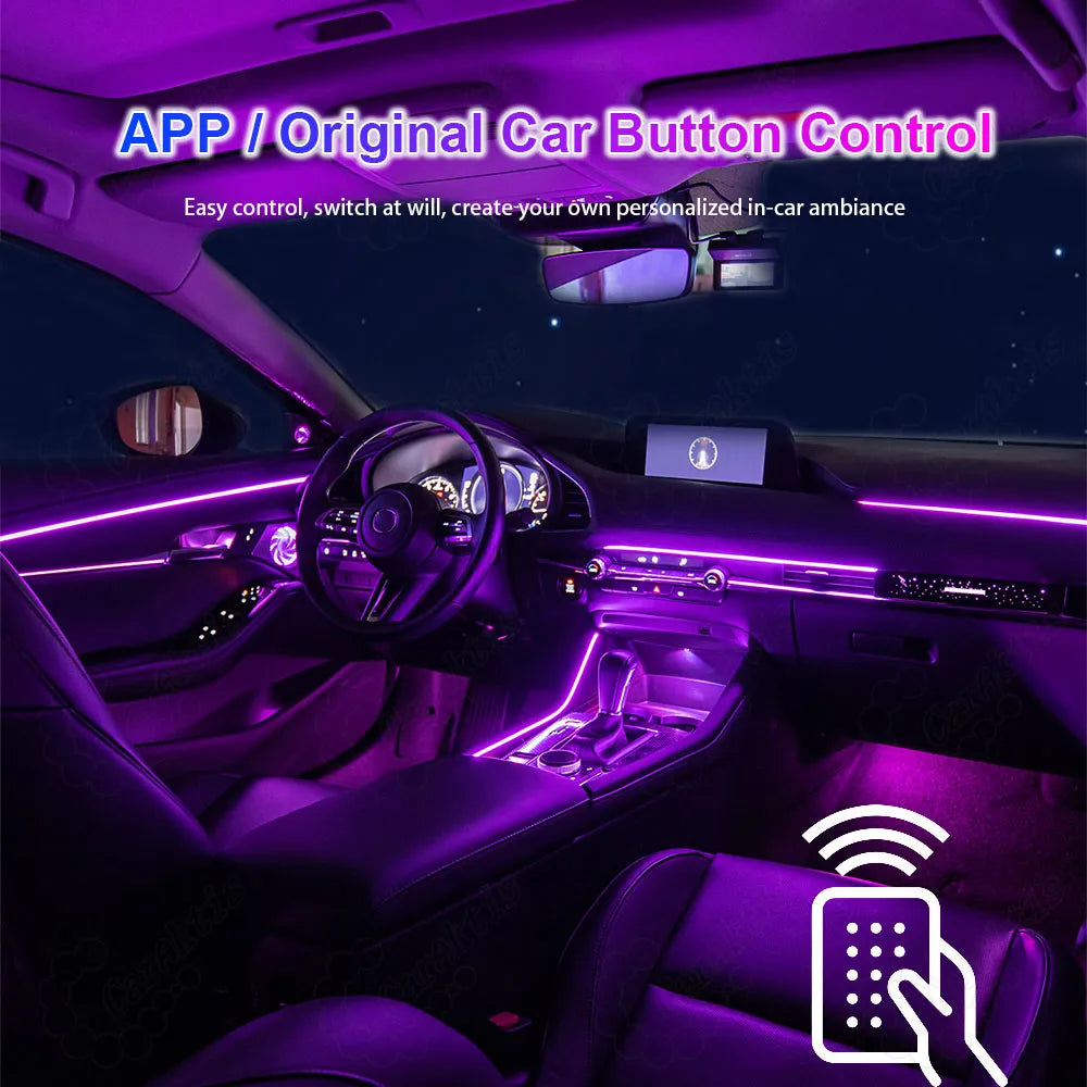 CarAktis LED Ambient Light For Mazda3 Axela 2020-2023 Dynamic Automotive Interior Decoration 64 Colors