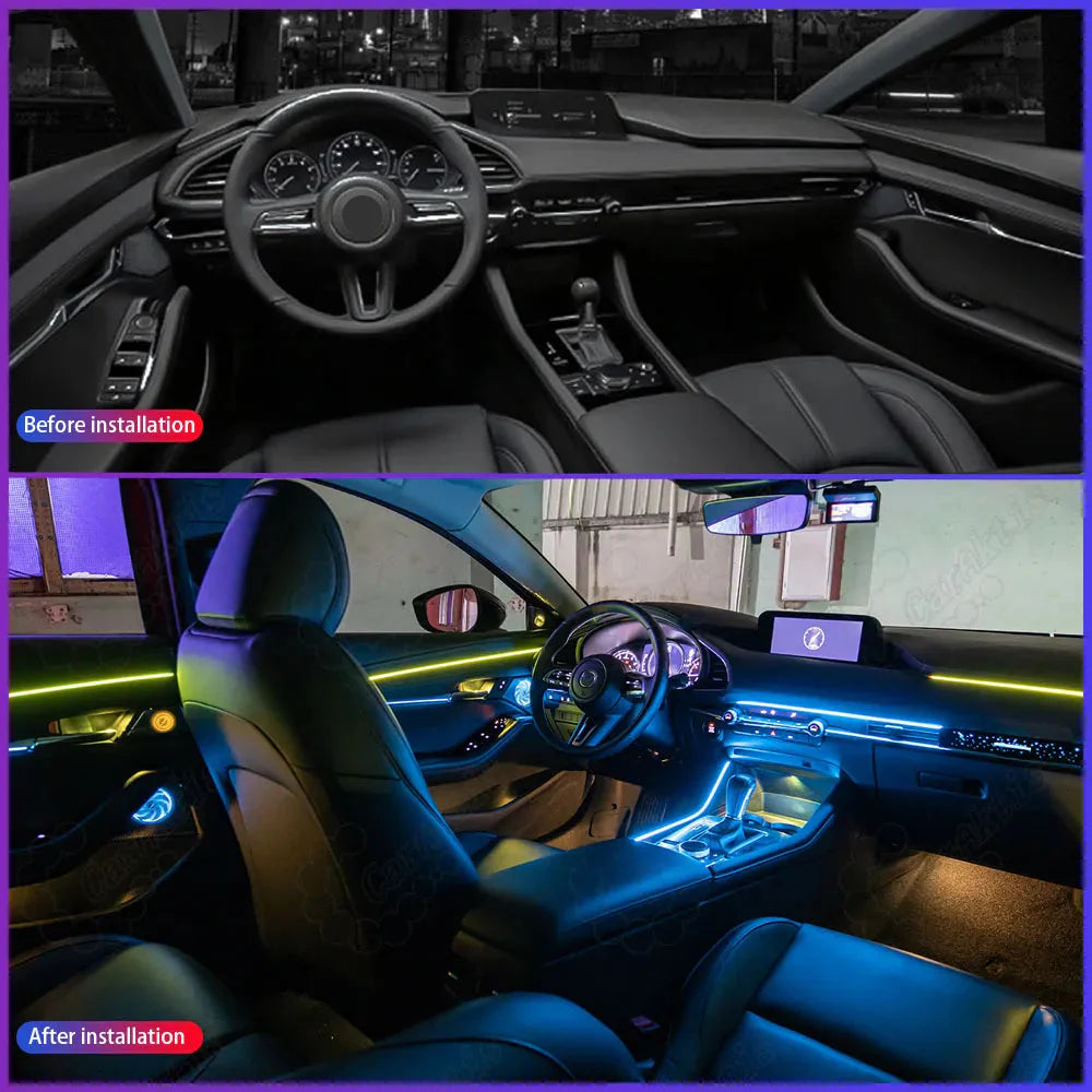 CarAktis LED Ambient Light For Mazda3 Axela 2020-2023 Dynamic Automotive Interior Decoration 64 Colors
