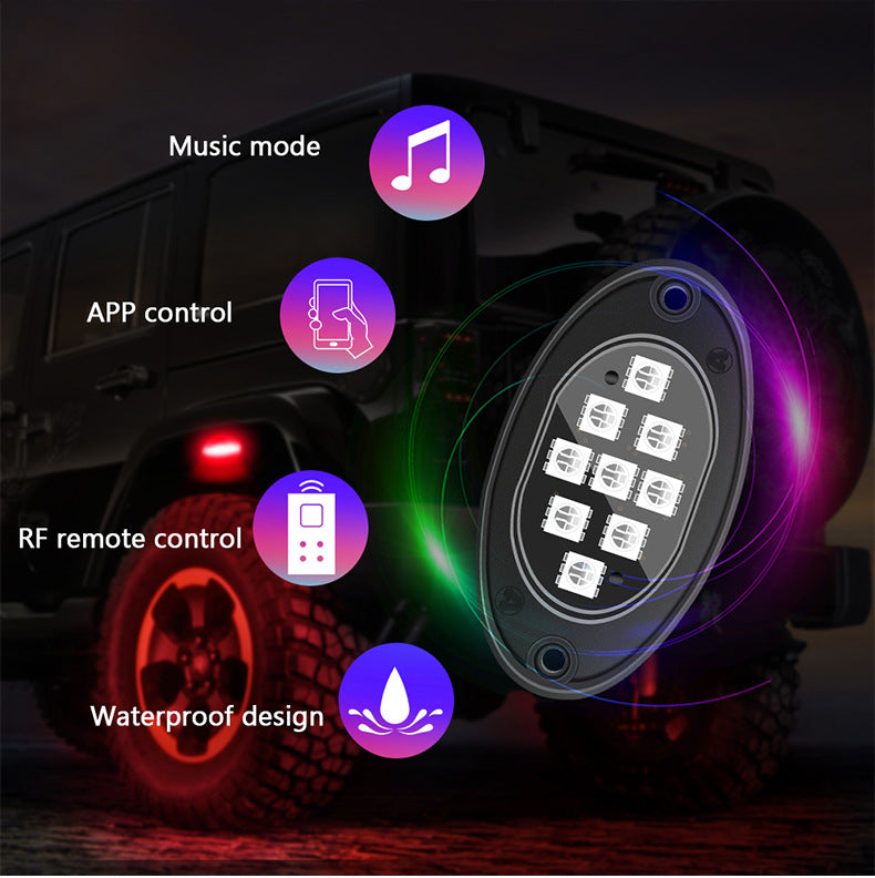 Car Underglow Flexible Strip LED Remote /APP Control RGB LED Strip Under Automobile Chassis Tube Underbody System Neon Light