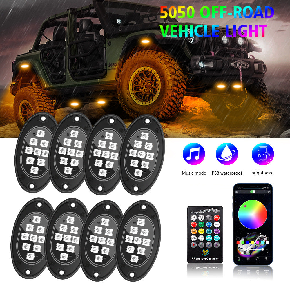 Car Underglow Flexible Strip LED Remote /APP Control RGB LED Strip Under Automobile Chassis Tube Underbody System Neon Light