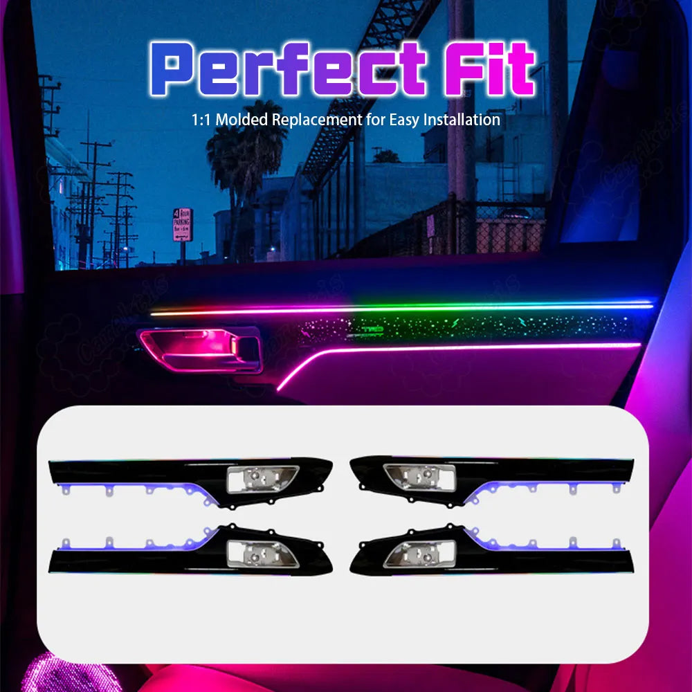 LED Atmosphere Light For Toyota Highlander 2022-2025 Dynamic Ambient Lighting 64 Colors