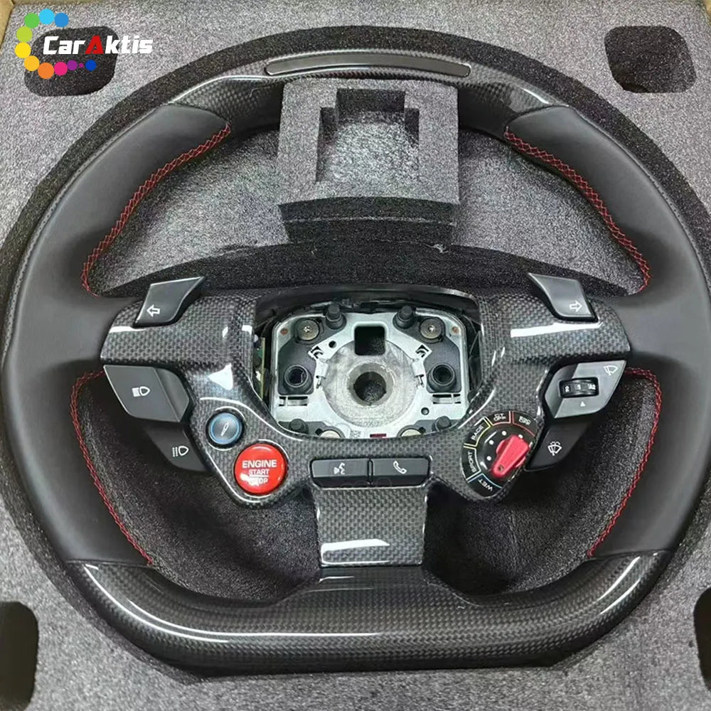 custom-steering wheel for ferrari 458 488 f12 carbon fiber