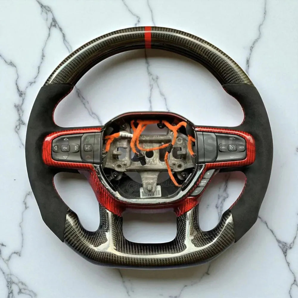 2021-2026+ Ram TRX 1500 Custom Carbon Fiber Steering Wheel