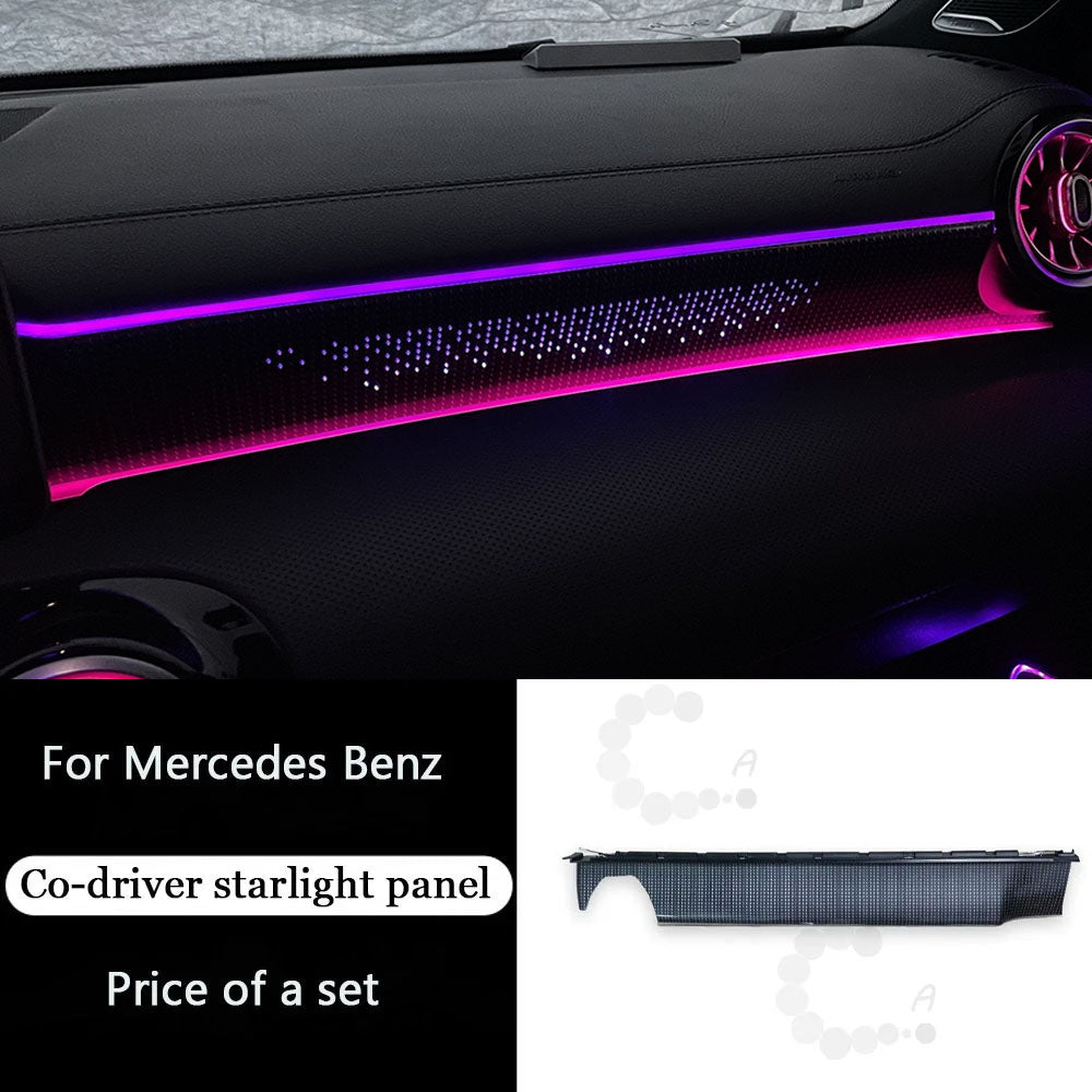 CarAkits 64 Colors LED Ambient Light For Mercedes-Benz W177 W118 W247 A/B/CLA 2020-2024 Automotive Interior Decoration