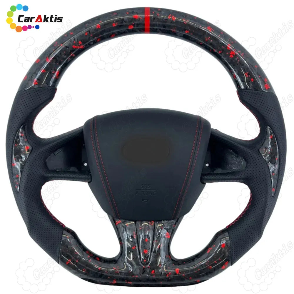 infiniti q50 q60 carbon fiber perforated leather wheel