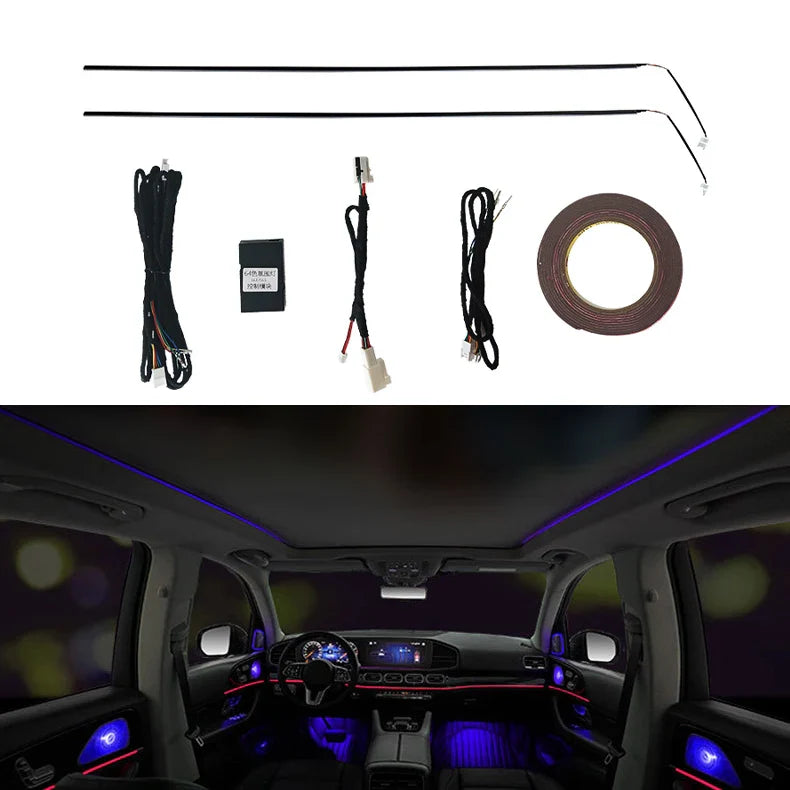LED Ambient Light Full Set for Mercedes W167 X167 GLE/GLS 2020-2025 | Rotary Tweeters & Luminous Vents