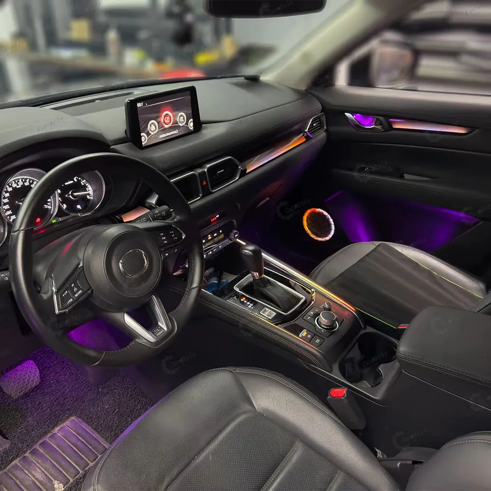 CarAktis Symphony Interior Ambient Lighting for Mazda CX-5 2016-2025 | Custom LED App Control Acrylic Light Strips