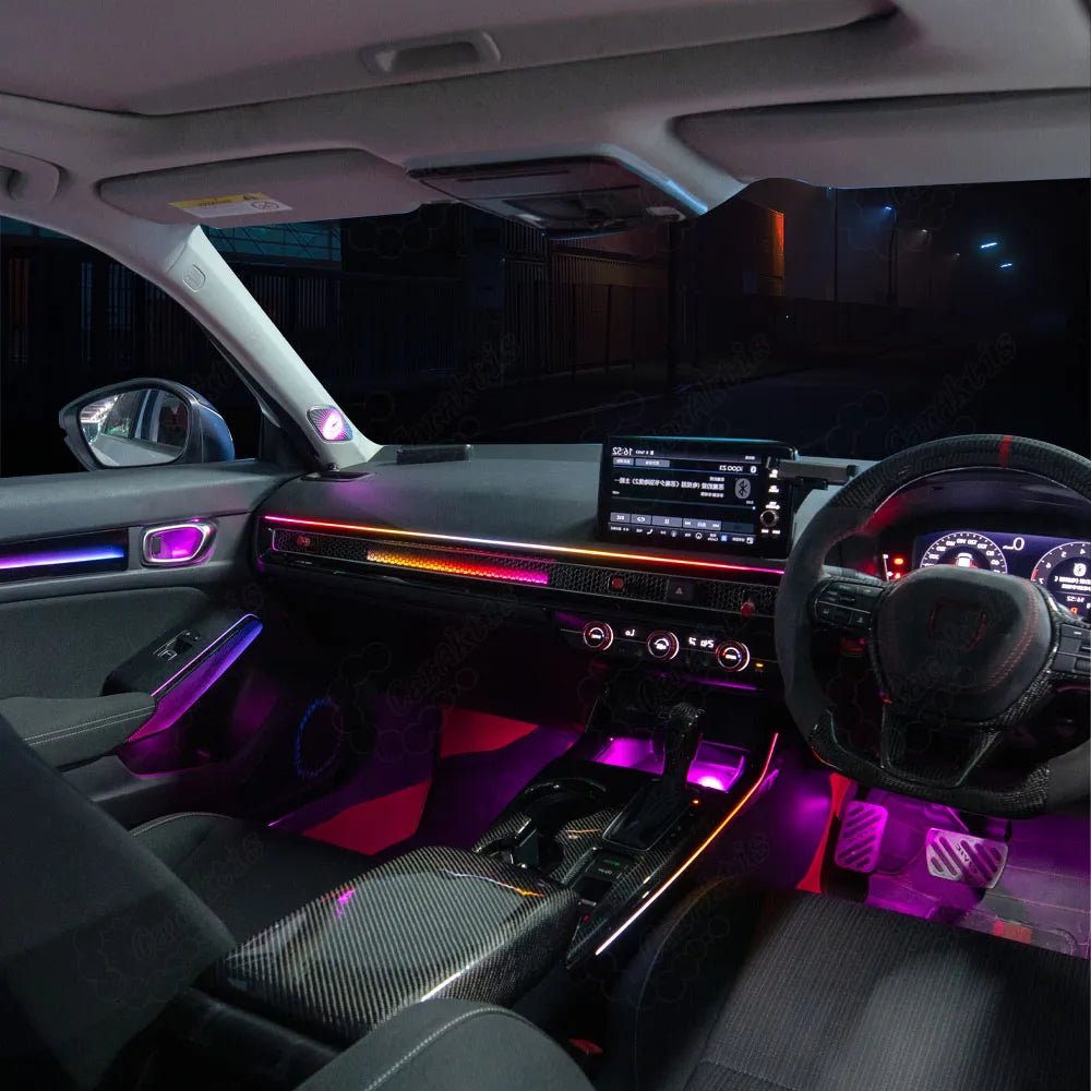 CarAktis For Honda Civic 2022-2025 11th LED Flash illuminate Ambient Light Atmosphere Interior Lamp