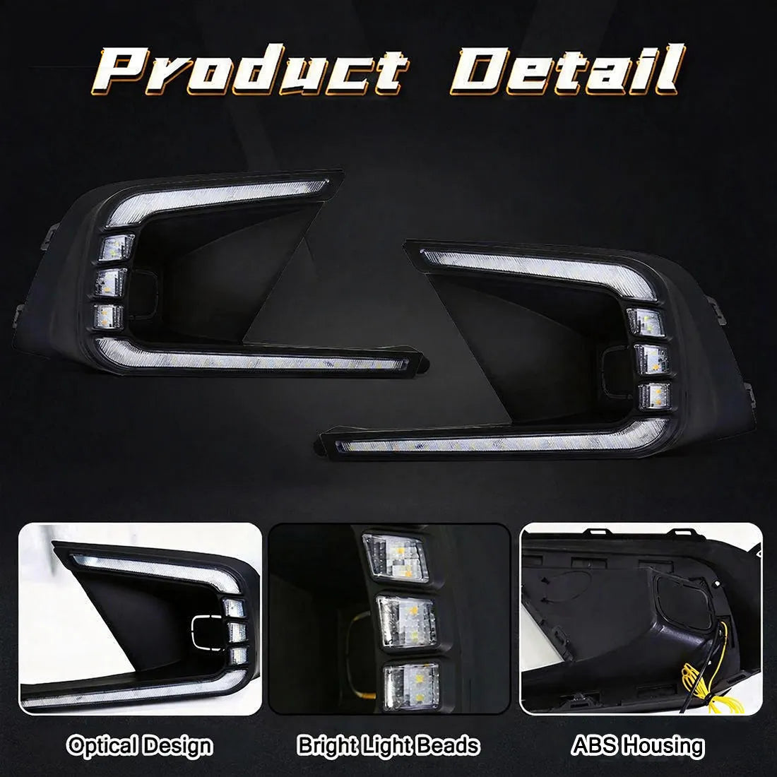 Honda Civic (2021-2024) LED Front DRL & Rear Bumper Reflector Light Set