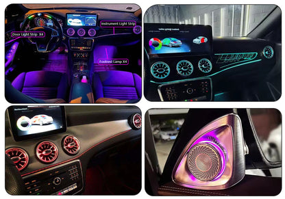 For Mercedes 2013-2019 CLA W117 W156 W176 W246 64 Colors Ambient Lights Interior Ambient Lights