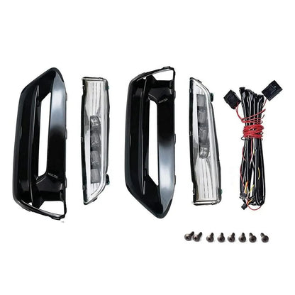 Front Bumper LED DRL Fog Light Assembly for Honda Accord Sedan 2018 2019 2020 | Sport/EX/L | White Daytime Running &amp; Amber Turn Signal