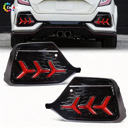 LED Lighting Upgrade Kit for Honda Civic Hatchback 2016-2021 | Front DRL &amp; Rear Bumper Reflector Lights