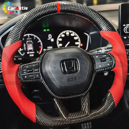 Custom Carbon Fiber Steering Wheel for Honda Accord 2018–2022