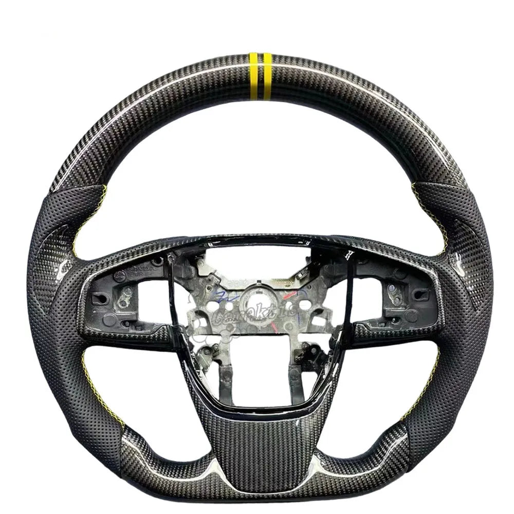 Carbon Fiber Custom Steering Wheel for Honda Civic 10th Gen 2016–2021