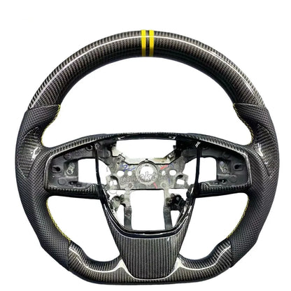 Carbon Fiber Custom Steering Wheel for Honda Civic 10th Gen 2016–2021