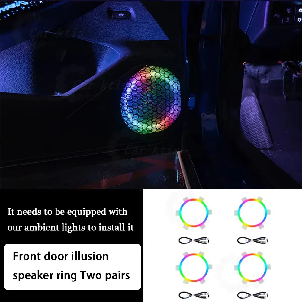 Under-dash Speaker LED lighting for Honda Civic 11th generation.