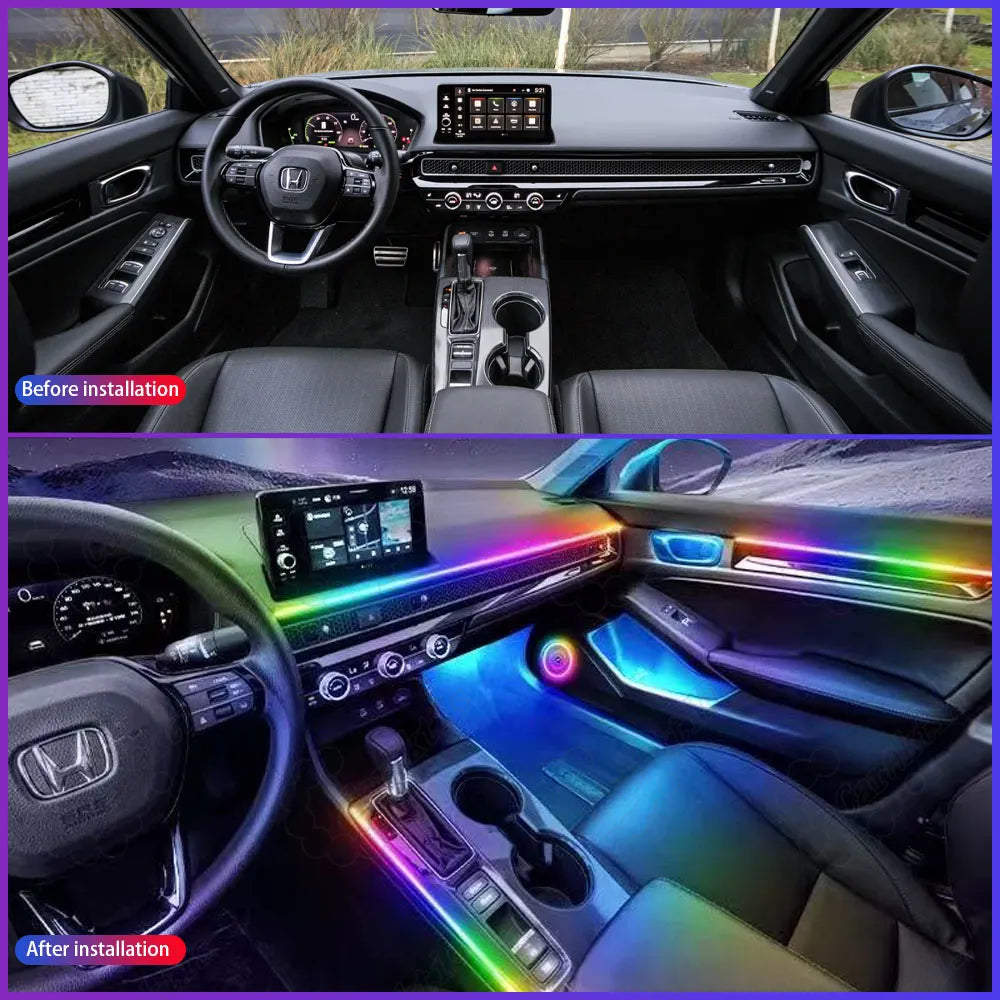 Dynamic Flowing LED Interior Lights - 11th Gen Honda Civic Special Edition (2022-2026)