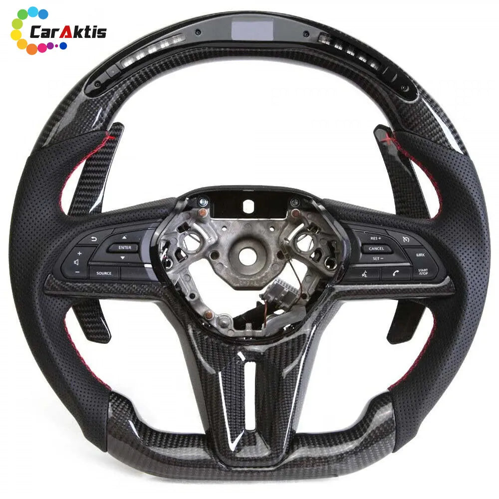 Honda Civic Custom LED RPM Carbon Fiber Steering Wheel