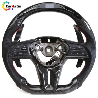 Honda Civic Custom LED RPM Carbon Fiber Steering Wheel