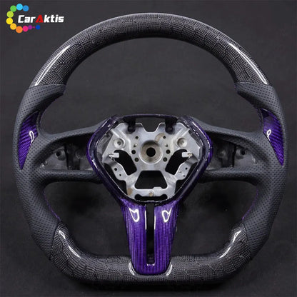 Honda Civic Custom LED RPM Carbon Fiber Steering Wheel