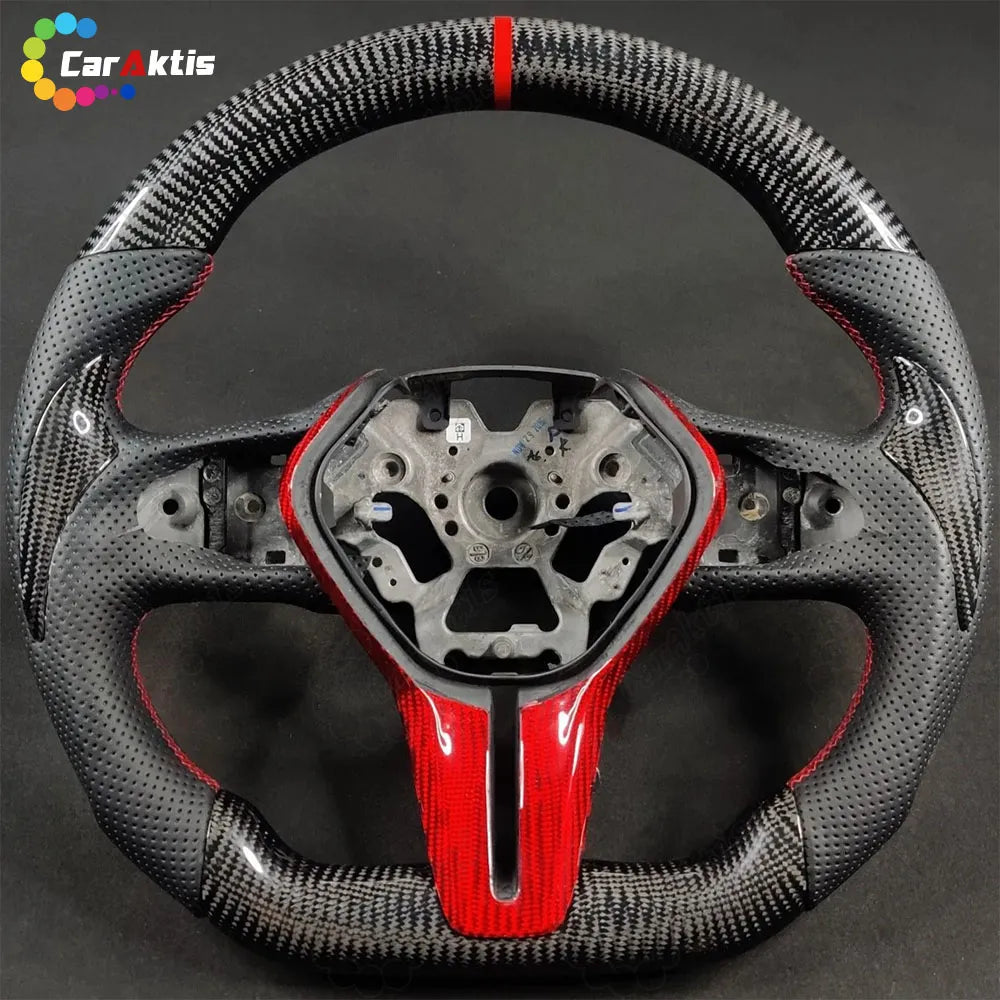 Honda Civic 11th Gen Custom LED RPM Carbon Fiber Steering Wheel