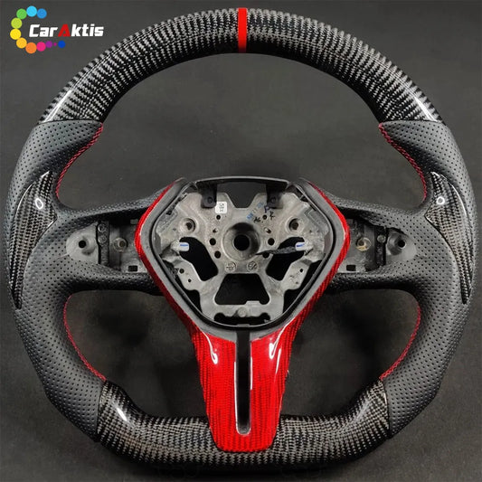 Honda Civic 11th Gen Custom LED RPM Carbon Fiber Steering Wheel