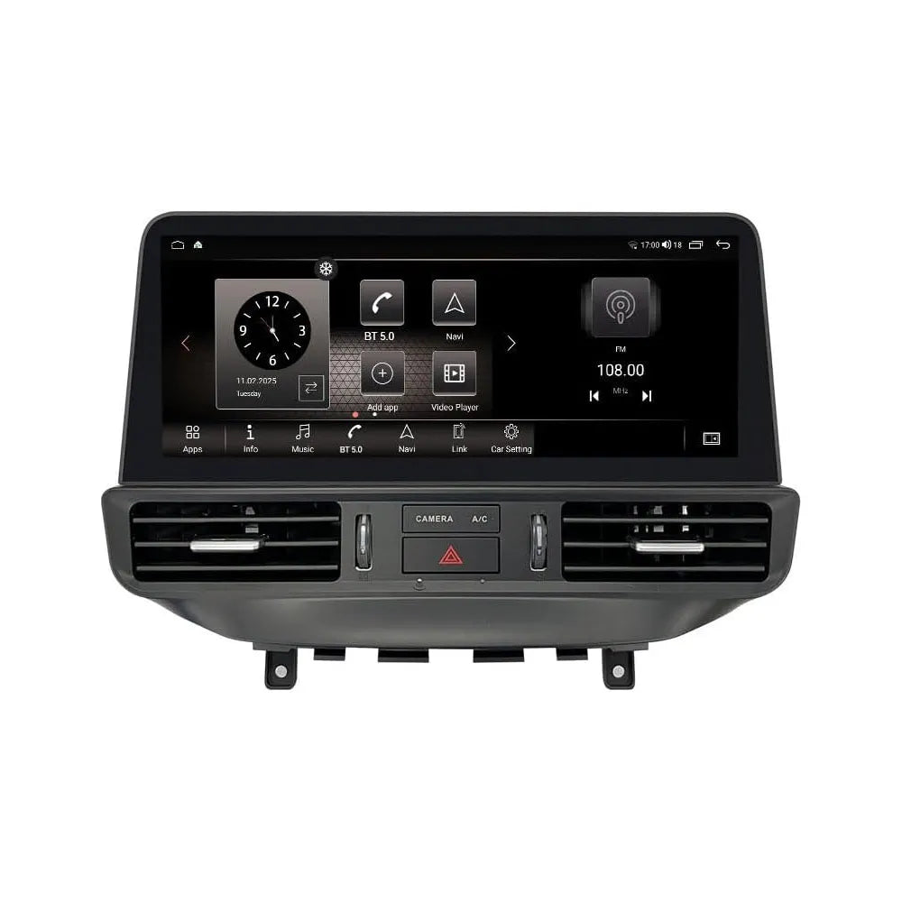 12.3-inch Android multimedia car head unit with integrated air vent frame