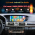 12.3 inch Android car radio and CarPlay display upgrade for Lexus LS460 and LS600h 2013-2017 dashboard.
