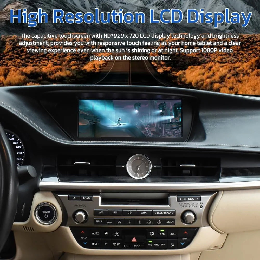 High resolution 1920x720 capacitive LCD touchscreen display
