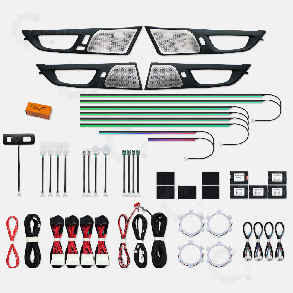 CarAkits Car Interior Refit LED Ambient Light For Volvo S60 V60 2018-2022 Dynamic Symphony Automotive Decoration